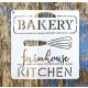 vintage Bakery  Kitchen 15x15-cm festő sablon DIY  csempe díszítő stencil