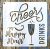 DRINKS feliratos 15x15-cm festő sablon, műanyag DIY stencil csempére, bútorra 