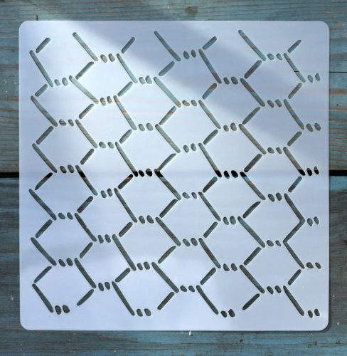textúra 15x15-cm rétegző festő sablon  stencil 13