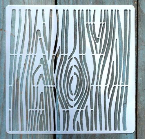 fa mintázatú 15x15-cm festő sablon 14