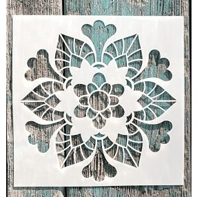 15x15-cm mandala festő DIY  sablon stencil