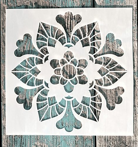 15x15-cm mandala festő DIY  sablon stencil