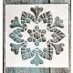 15x15-cm mandala festő DIY  sablon stencil