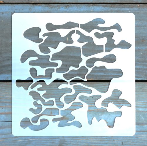 textúra mintás 15x15-cm rétegző festő sablon 16