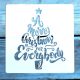 karácsonyi mintàs 15x15-cm festő műanyag  sablon DIY  stencil