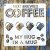 Coffee mintàs 15x15-cm festő sablon stencil csempére 