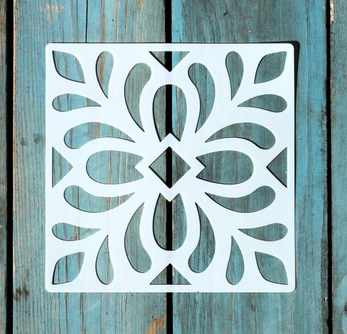 csempe mintàs 15x15 cm-es festő stencil sablon 