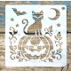 halloween mintàs 15x15 cm-es festő sablon DIY  stencil