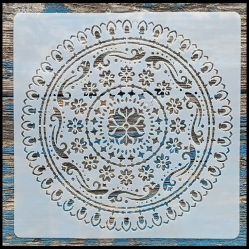 Mandala mintàs2 15x15-cm- es rétegző festő sablon 