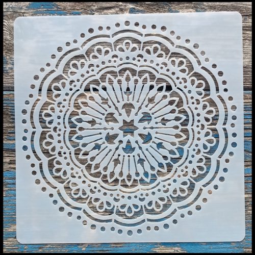 Mandala mintàs 3 15x15-cm- es rétegző festő sablon 