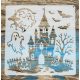 Halloween mintàs15x15-cm-es festő sablon műanyag DIY stencil