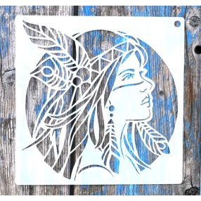 Indián mintàs 5,15x15-cm- es rétegző festő sablon 