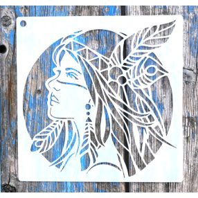 Indián mintàs 5,15x15-cm- es rétegző festő sablon 