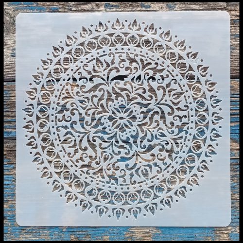 Mandala mintàs 7, 15x15-cm- es rétegző festő sablon 