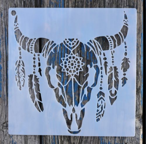 Indián mintàs 7, 15x15-cm- es rétegző festő sablon 