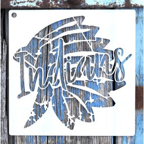 Indián  mintàs 15x15-cm- es rétegző festő sablon 