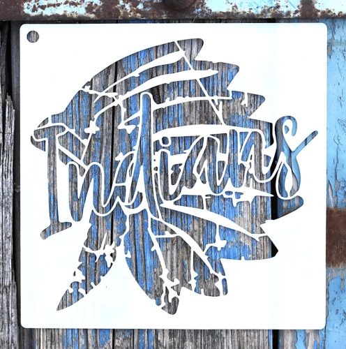 Indián  mintàs 15x15-cm- es festő sablon 