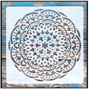 Mandala mintàs 15x15-cm- es rétegző festő sablon stencil