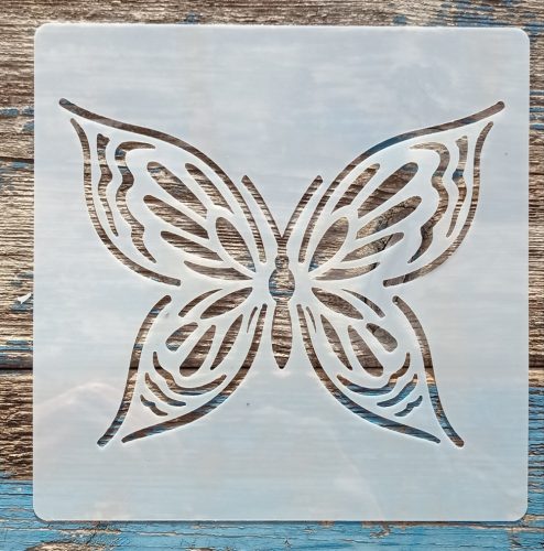 Pillangós15x15-cm- es rétegző festő sablon 