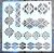 Indián mintás 15x15-cm-es festő sablon DIY  stencil