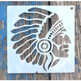 Indián mintás 15x15-cm- es rétegző festő sablon 