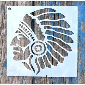 Indián mintás 15x15-cm- es rétegző festő sablon 