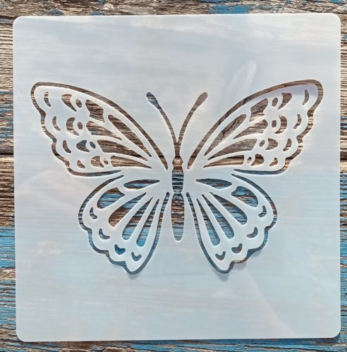 Pillangós2 15x15-cm- es rétegző festő sablon 