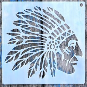 Indián mintás 15x15 cm- es festő sablon 