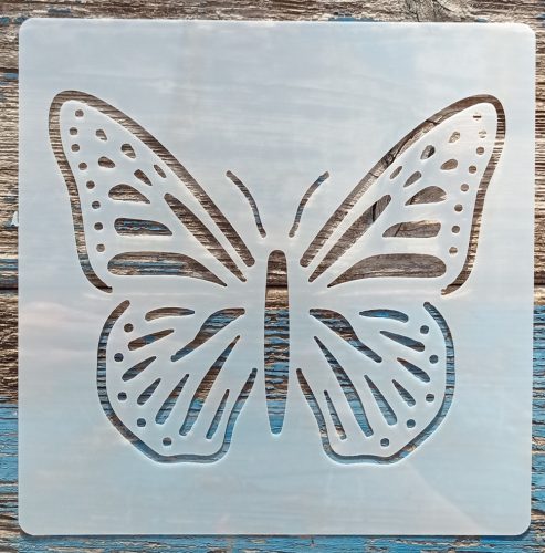 Pillangó 3 ,15x15-cm- es rétegző festő sablon 