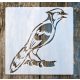 madár 15x15-cm- es rétegző festő sablon 