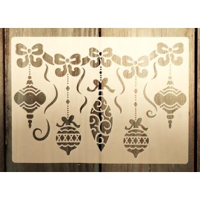   Karácsonyi  13x18 cm- es rétegző festő sablon DIY stencil
