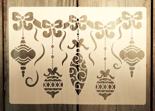 Karácsonyi  13x18 cm- es rétegző festő sablon DIY stencil