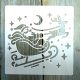Karácsonyi mintàs 15x15-cm festő sablon műanyag DIY  stencil