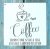 Caffe mintàs 15x15-cm festő sablon műanyag DIY  stencil
