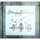 Karácsonyi mintàs 15x15-cm rétegző festő sablon műanyag DIY  stencil