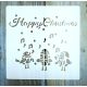 Karácsonyi mintàs 15x15-cm festő sablon műanyag DIY  stencil