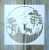 Karácsonyi mintàs 15x15-cmfestő sablon műanyag DIY  stencil
