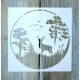 Karácsonyi mintàs 15x15-cmfestő sablon műanyag DIY  stencil