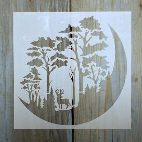   Karácsonyi mintàs 15x15-cm rétegző festő sablon műanyag DIY  stencil