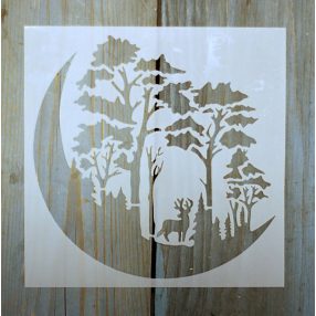   Karácsonyi mintàs 15x15-cm rétegző festő sablon műanyag DIY  stencil