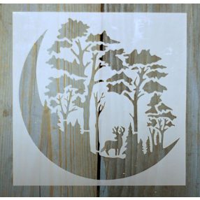   Karácsonyi mintàs 15x15-cm festő sablon műanyag DIY  stencil