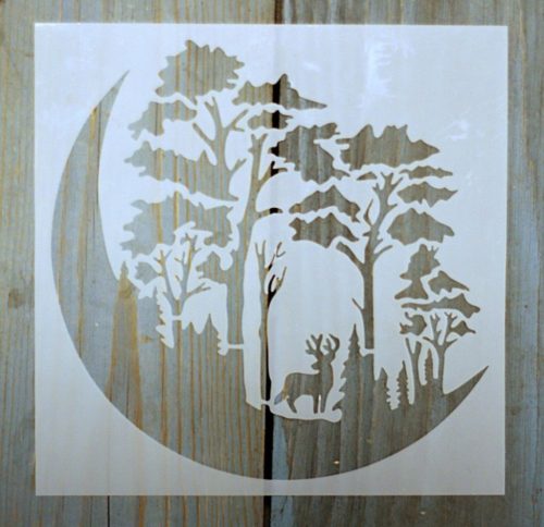 Karácsonyi mintàs 15x15-cm festő sablon műanyag DIY  stencil