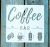CAFFE mintás 15x15cm-es műanyag sablon  DIY stencil