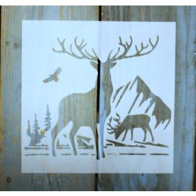 karácsonyi 15x15cm es festő  sablon DIY stencil