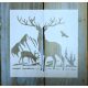 karácsonyi 15x15cm es festő  sablon DIY stencil