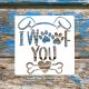 Kutya, Love, Dog 2 ,15x15cm es műanyag sablon DIY  stencil