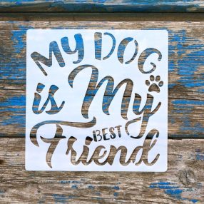 Kutya, Love, Dog 6 ,15x15cm es műanyag sablon DIY  stencil