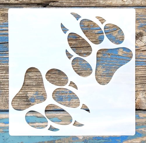 Kutya, Love, Dog 15x15cm es műanyag sablon  DIY stencil