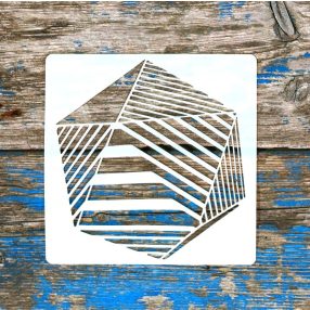 3D mintás,15x15cm es műanyag festő sablon DIY stencil