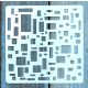 Geometria mintás15x15 cm-es DIY sablon műanyag festő stencil